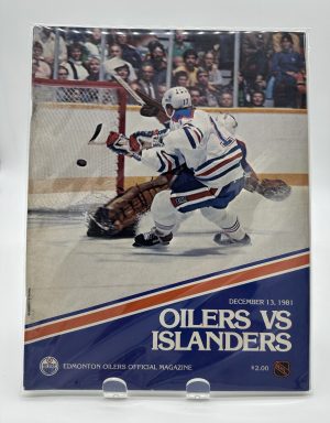 Edmonton Oilers Official Program December 13 1981 VS. Islanders